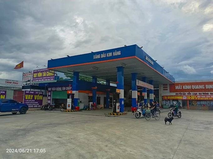 Cây xăng Kim Hằng và Vòng xoay Kim Hằng Tân Uyên Bình Dương