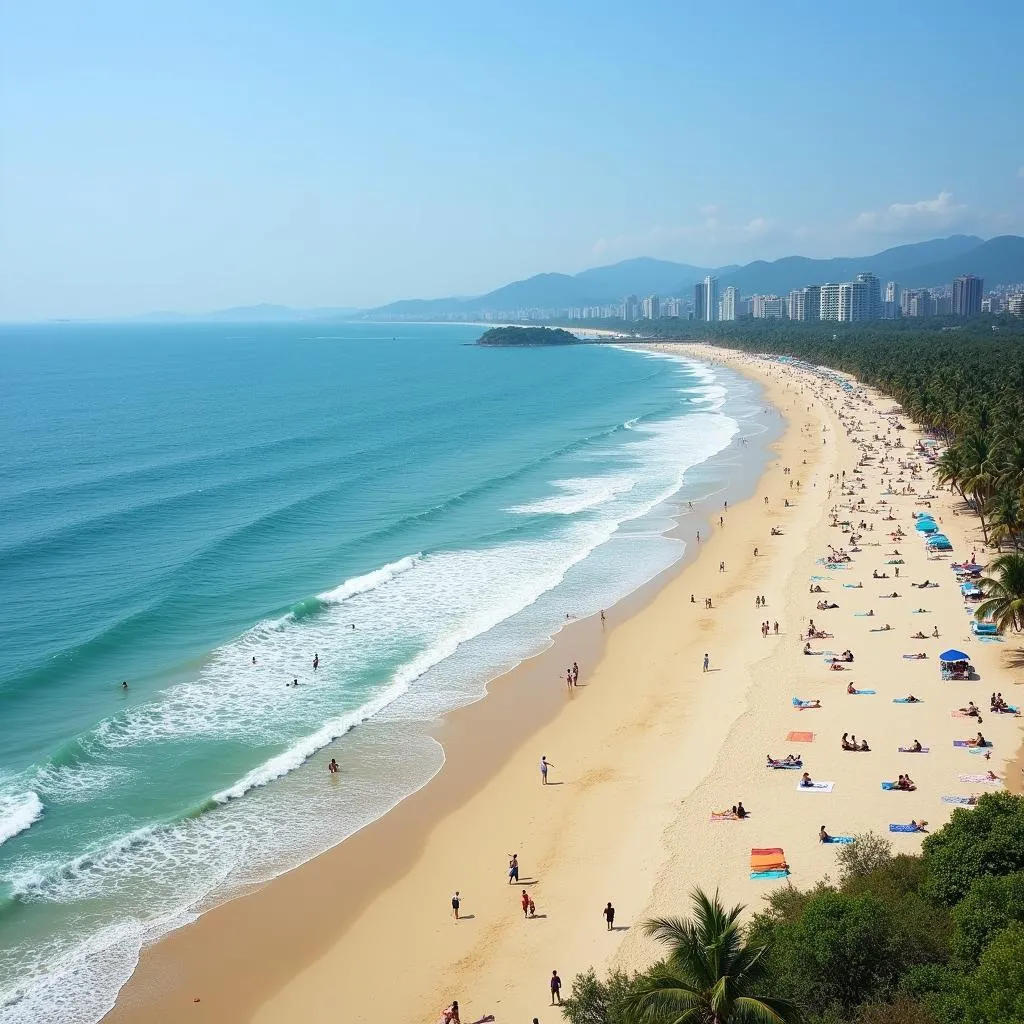 Bãi Sau Vũng Tàu sôi động, điểm tắm biển lý tưởng gần Nhà nghỉ Lam Đường