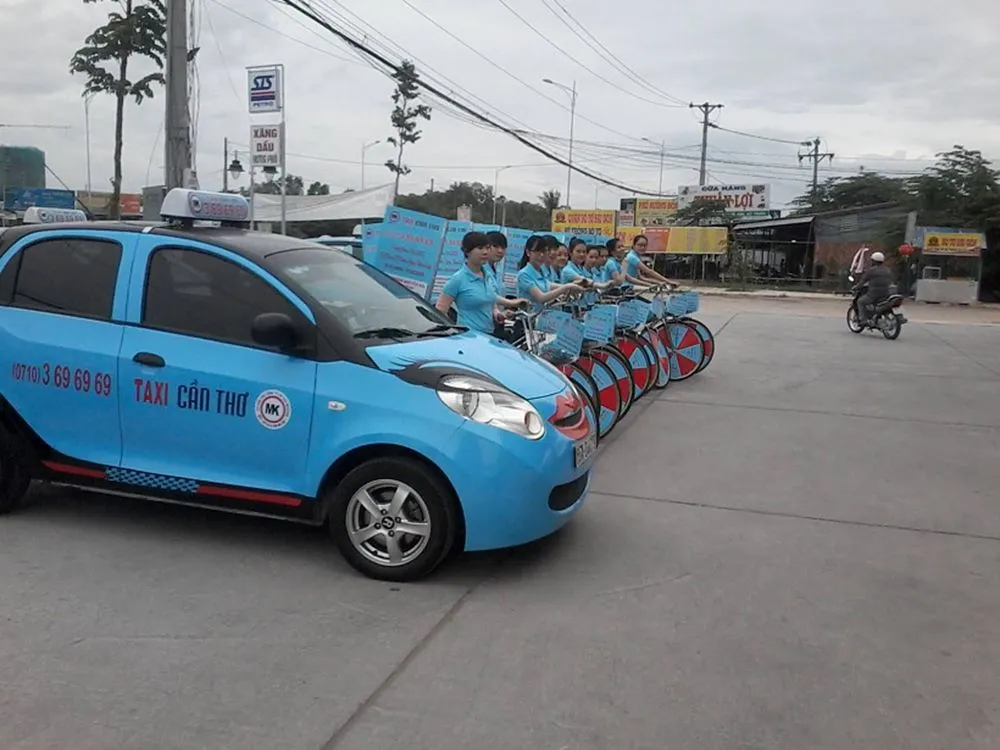 Taxi Mekong phục vụ nhu cầu đi lại trong nội đô và các tuyến ngoại thành Cần Thơ