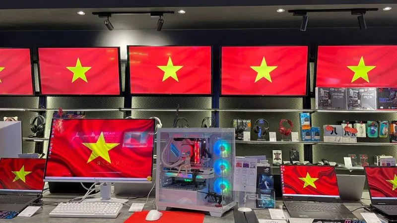 Không gian trưng bày PC tại GearVN, chú trọng hiệu năng và thiết kế thẩm mỹ