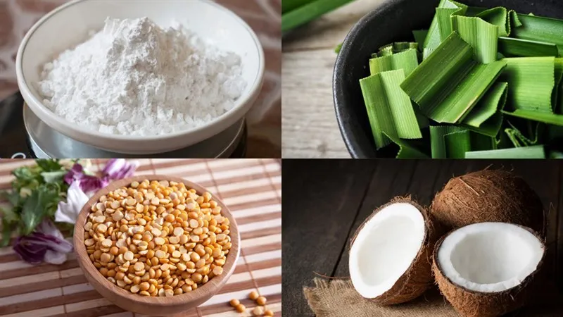 Đậu xanh đãi sạch, chọn hạt tròn mẩy để làm nhân bánh cuốn ngọt Cần Thơ