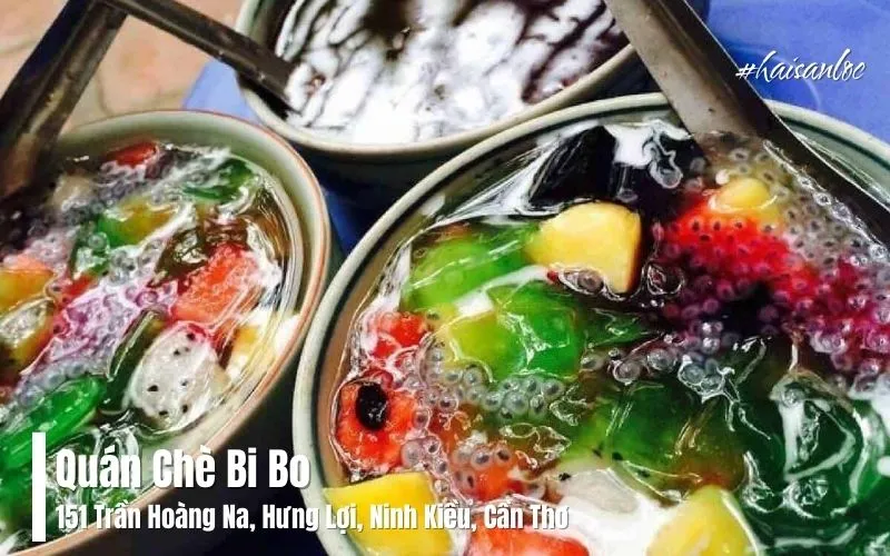 Quán Chè Bi Bo Cần Thơ – chè truyền thống như chè trôi nước, chè bắp và chè thập cẩm