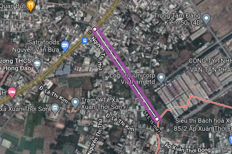 Đường làng yên bình ở Xuân Thới Sơn Hóc Môn