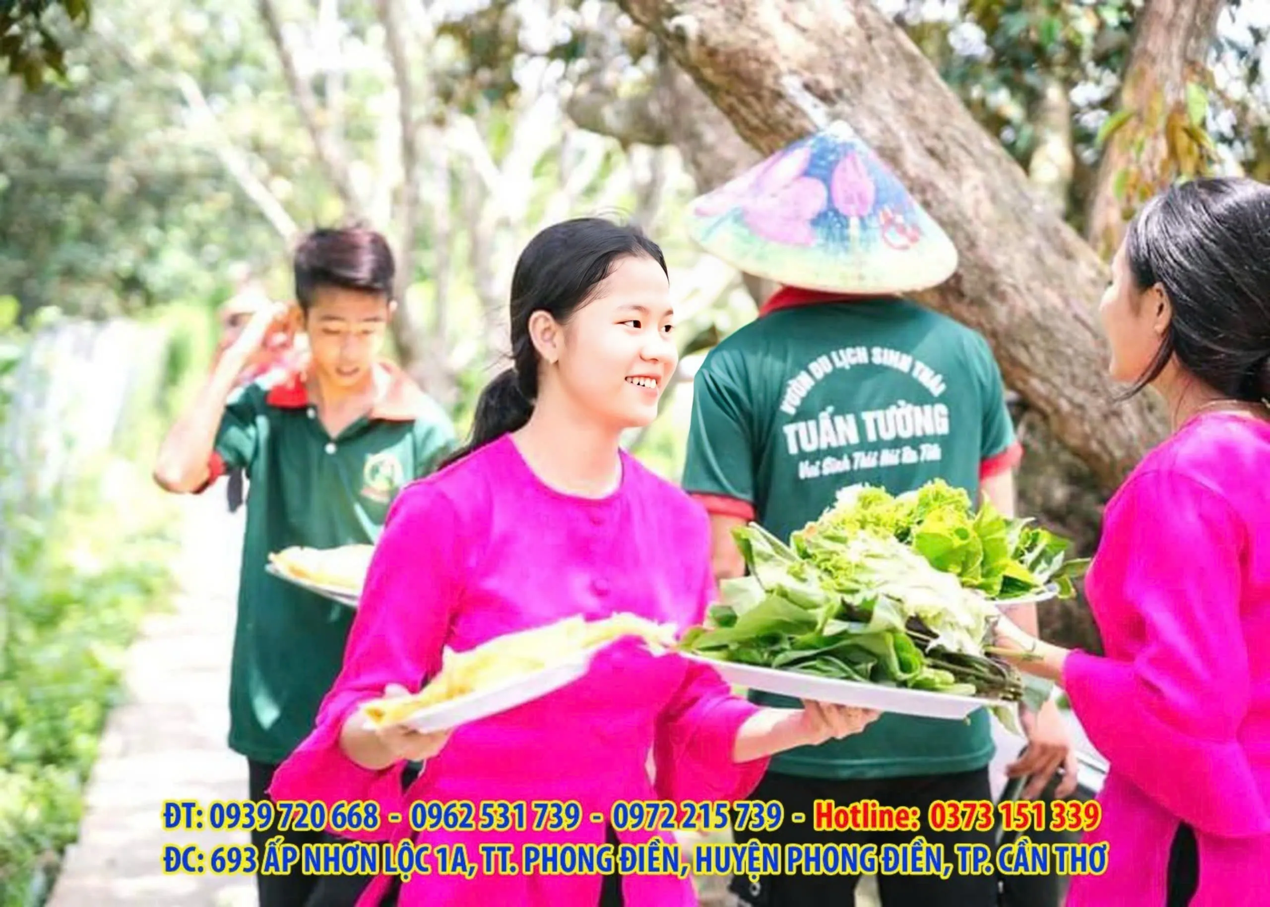 Bánh xèo và cá lóc nướng trui – đặc sản dân dã nên thử khi vui chơi tại vườn sinh thái Tuấn Tường