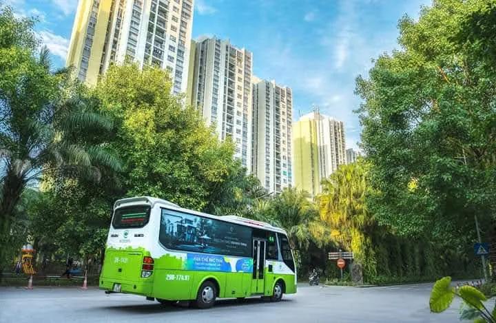 Xe buýt Ecobus kết nối Ecopark với Hà Nội, phân tuyến A/B rõ ràng