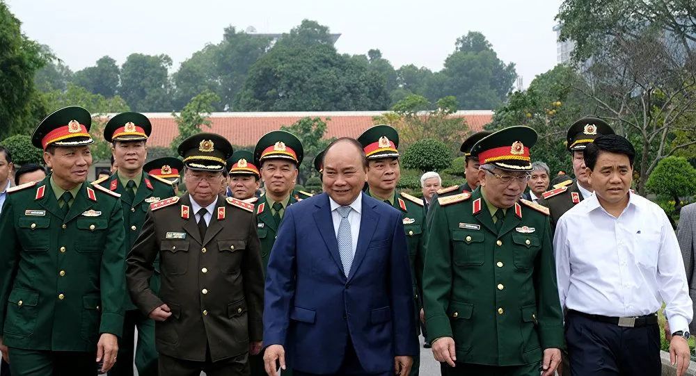 Đoàn lãnh đạo làm việc với Ban Quản lý Lăng Chủ tịch Hồ Chí Minh năm 2017