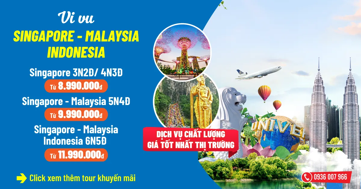 Banner tour nước ngoài trên website du lịch