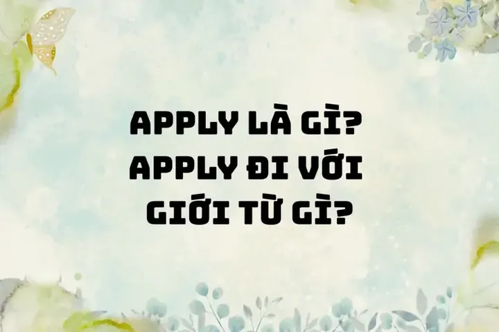 Bài tập điền giới từ apply: to, for, with kèm đáp án