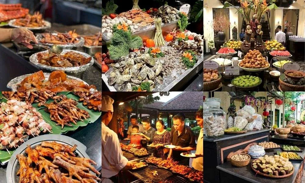 Không gian Buffet Sen Tây Hồ – điểm đến ẩm thực nổi bật ở Hà Nội