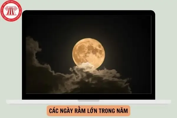 Đêm rằm với trăng tròn và đèn lồng – hình ảnh tiêu biểu của rằm lớn