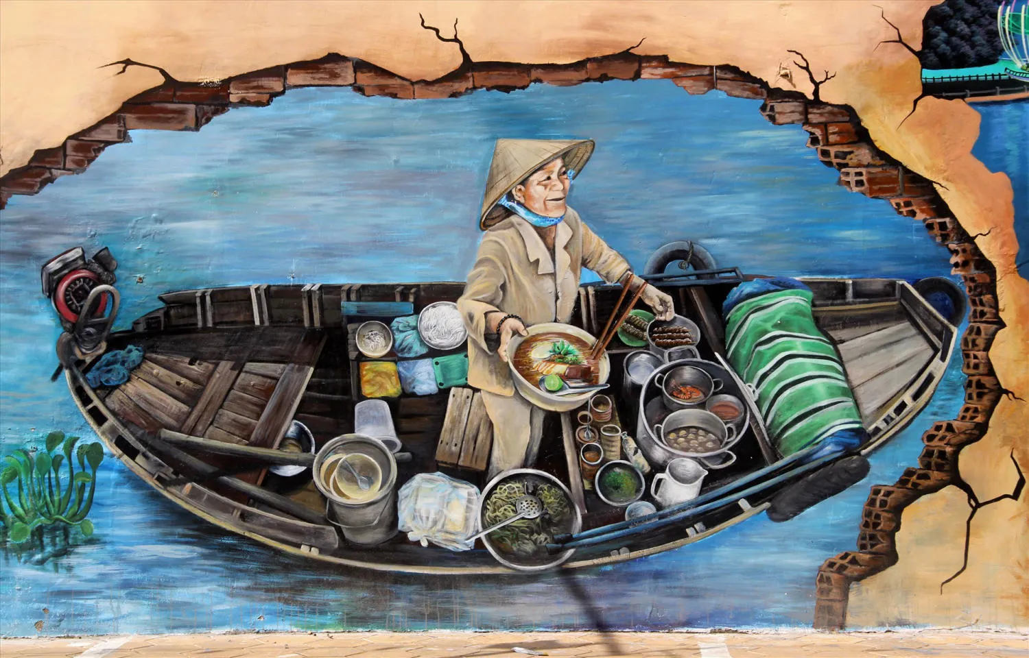 Lối đi thuận tiện từ bờ kè Bến Ninh Kiều vào đường Trần Quốc Toản