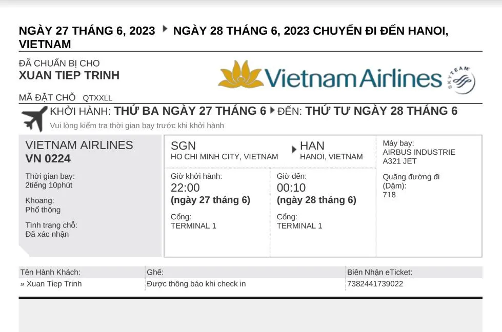 Hướng dẫn check-in Vietnam Airlines tại sân bay và trực tuyến