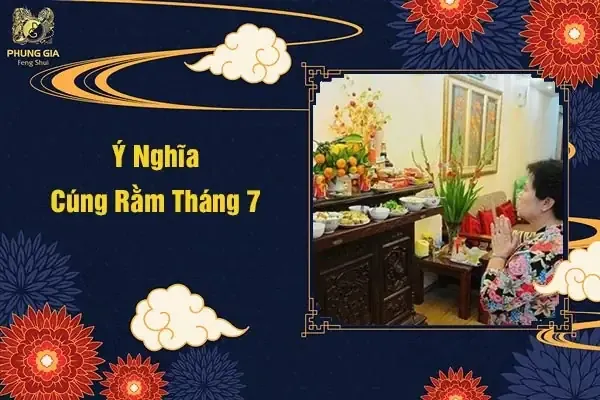 Cúng cô hồn rằm tháng 7 ngoài trời với mâm lễ đơn giản