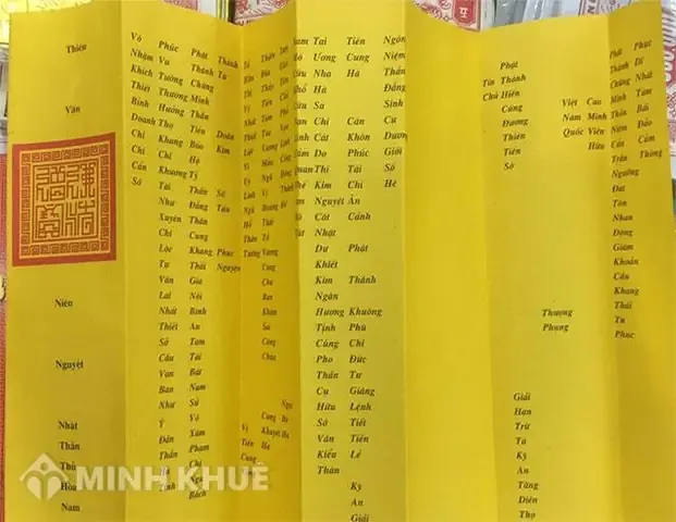 Mẫu sớ cúng tất niên viết tay với bút mực onyx trên giấy điệp