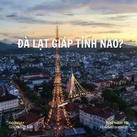 Toàn cảnh trung tâm thành phố Đà Lạt nhìn từ trên cao