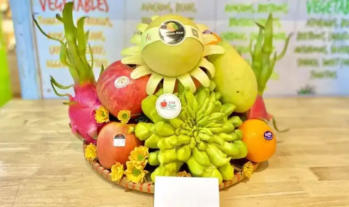 Gợi ý bố cục mâm ngũ quả cân đối, màu sắc hài hòa