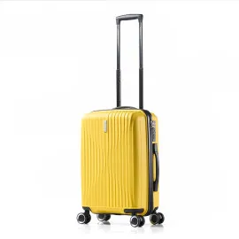 Vali kéo nhựa dẻo Larita Yuno màu vàng