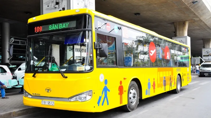 Các tuyến xe buýt kết nối sân bay Tân Sơn Nhất và trung tâm TP.HCM