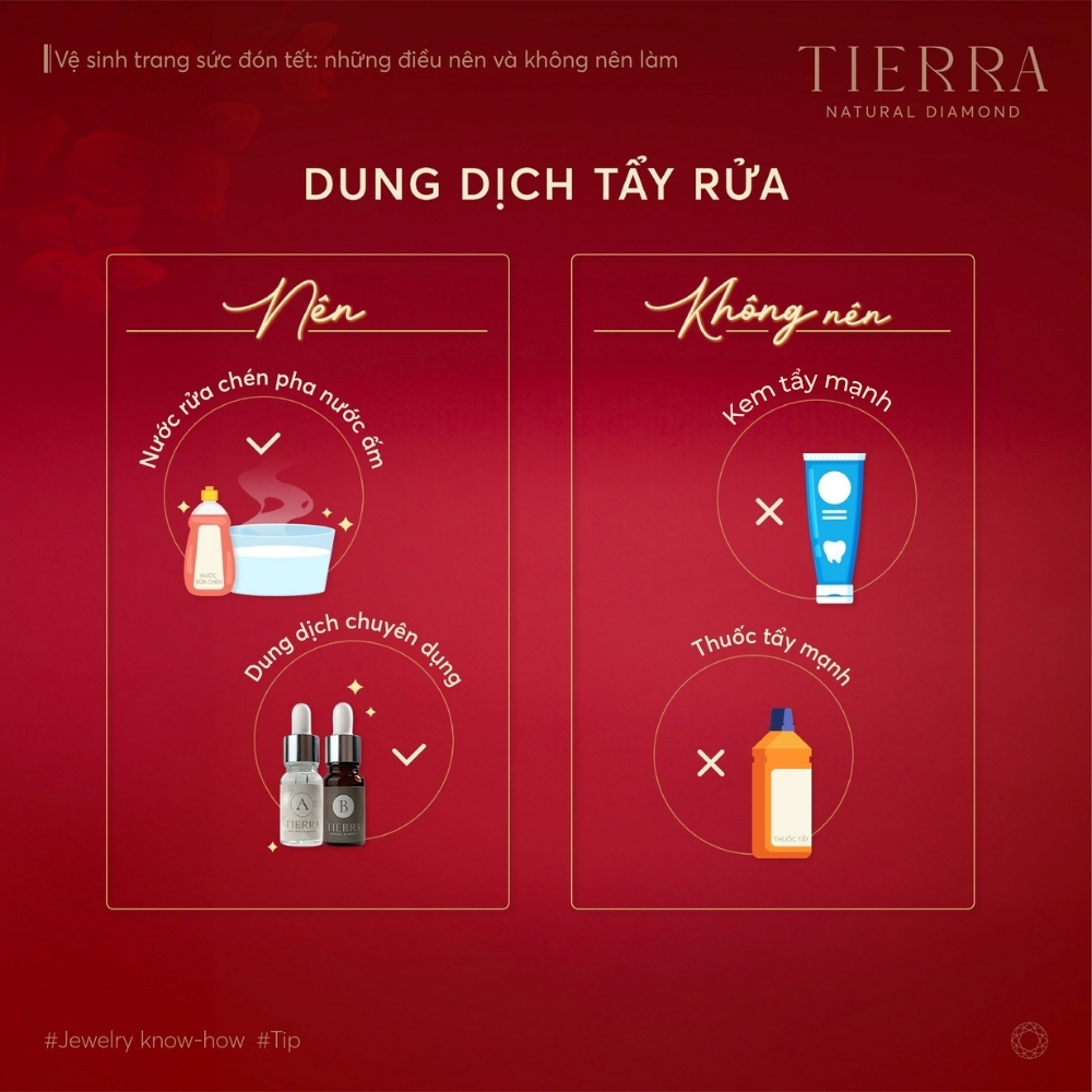 dung dịch tẩy rửa làm sáng kim cương